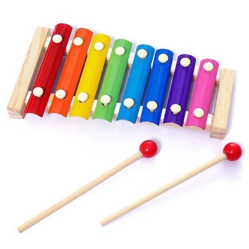 Đàn gõ 8 thanh xylophone cho bé- Đồ chơi gỗ thông minh