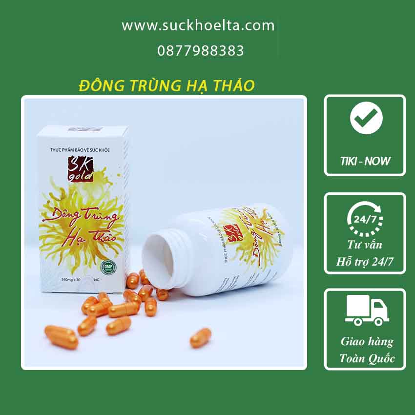 Đông Trùng Hạ Thảo Viên Nang SKGOLD viện Hóa Học Các Hợp Chất Thiên Nhiên