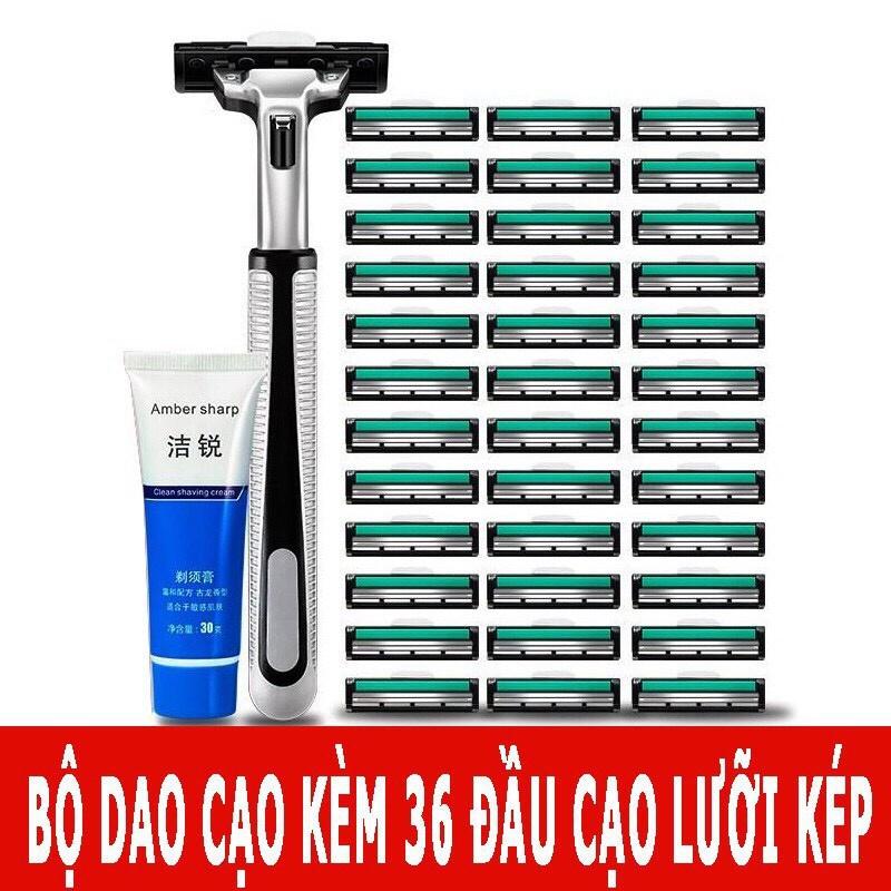 Bộ dao cạo râu 36 lưỡi dao kèm tuýt kem GD108