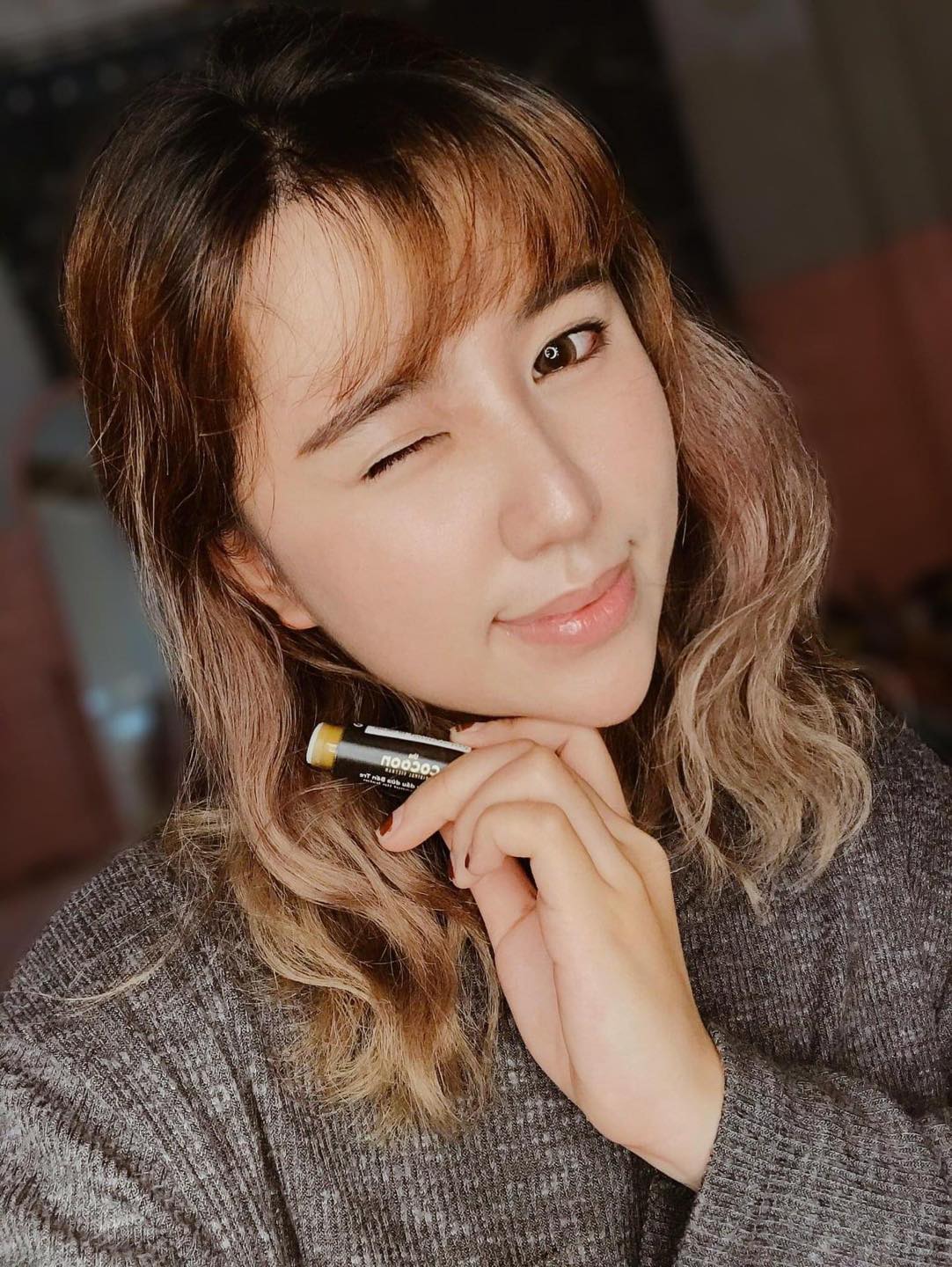 Son Dưỡng COCOON Dầu Dừa Bến Tre chống thâm môi & khô môi - COCOON Ben Tre Coconut Lip Balm 5G
