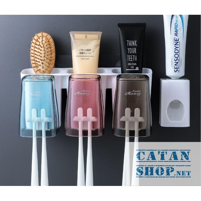 Kệ Nhà Tắm thông minh Cao Cấp treo bàn chải , hộp đựng bàn chải, kem đánh răng GD339-HDRTrong