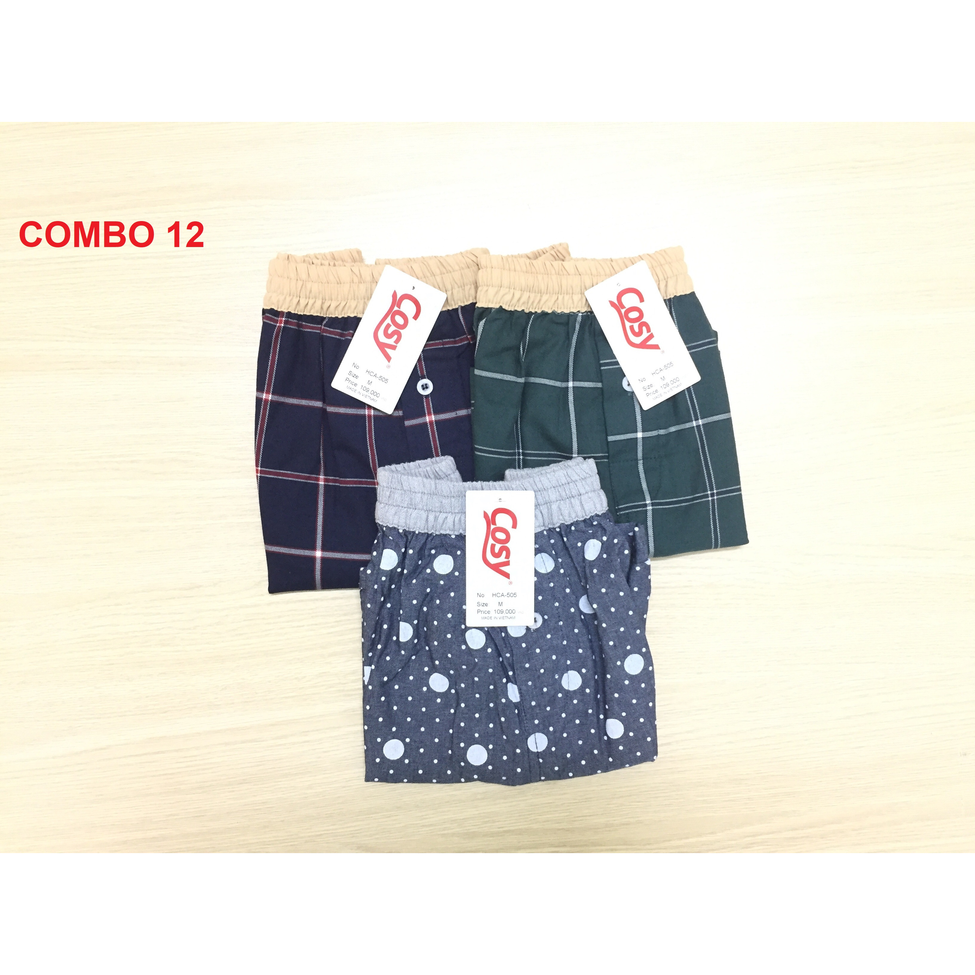 COMBO 2 QUẦN ĐÙI NAM MẶC NHÀ, MẶC NGỦ-COSY, TẶNG 1 QUẦN CÙNG LOẠI