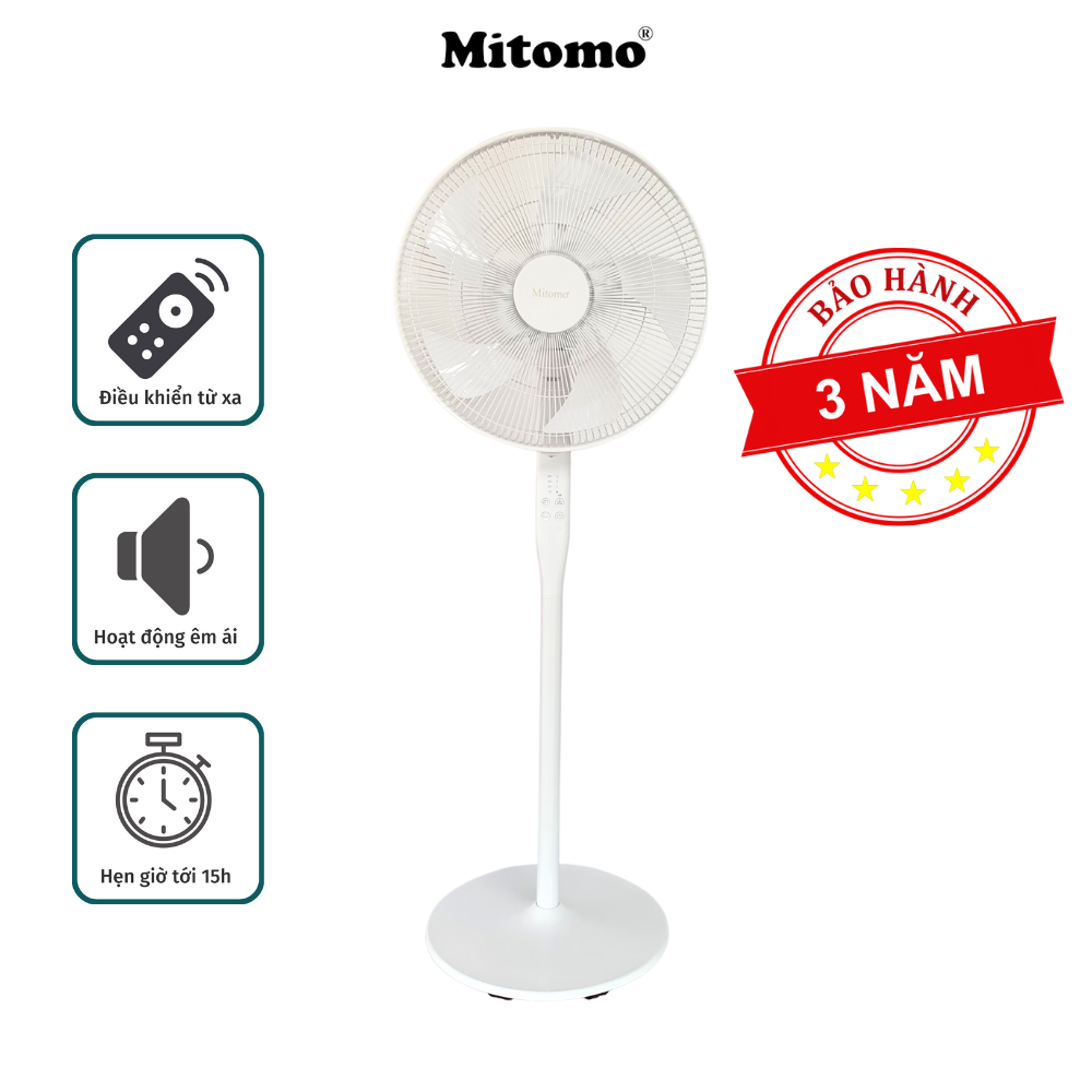 Quạt lửng Mitomo FCE - 50AE MAX, có điều khiễn từ xa, hẹn giờ, đông cơ bạc đạn hoạt động siêu êm -hàng chính hãng