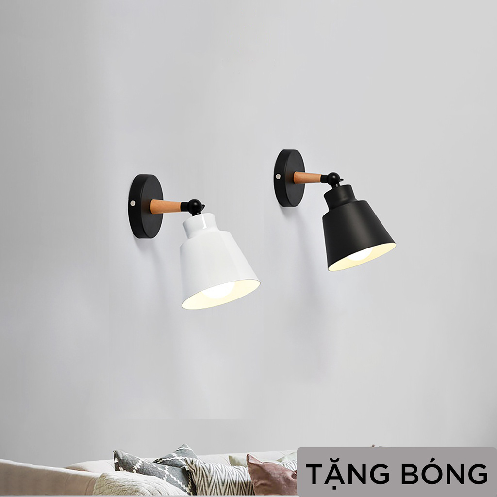 Đèn treo tường cắm điện xoay đa chiều LED bàn học phong cách hiện đại Âu Mỹ