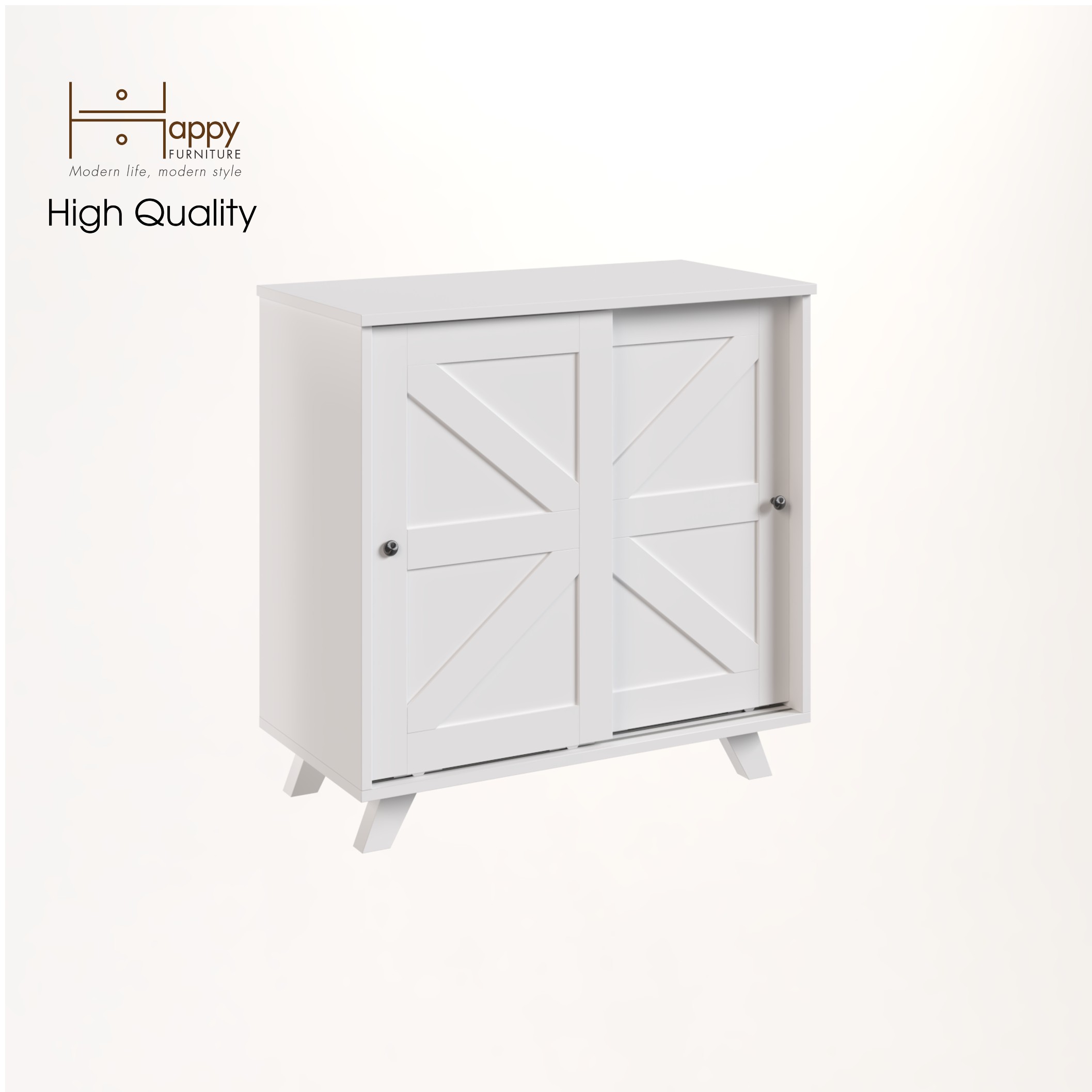 [Happy Home Furniture] RUNI, Tủ đựng đồ - 2 cánh cửa lùa,  81cm x 40cm x 81cm ( DxRxC), TCL_003