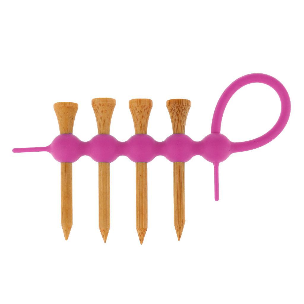 3-9pcs Mini Golf Tee Holder 4 Pieces Wood golf professional tees Set