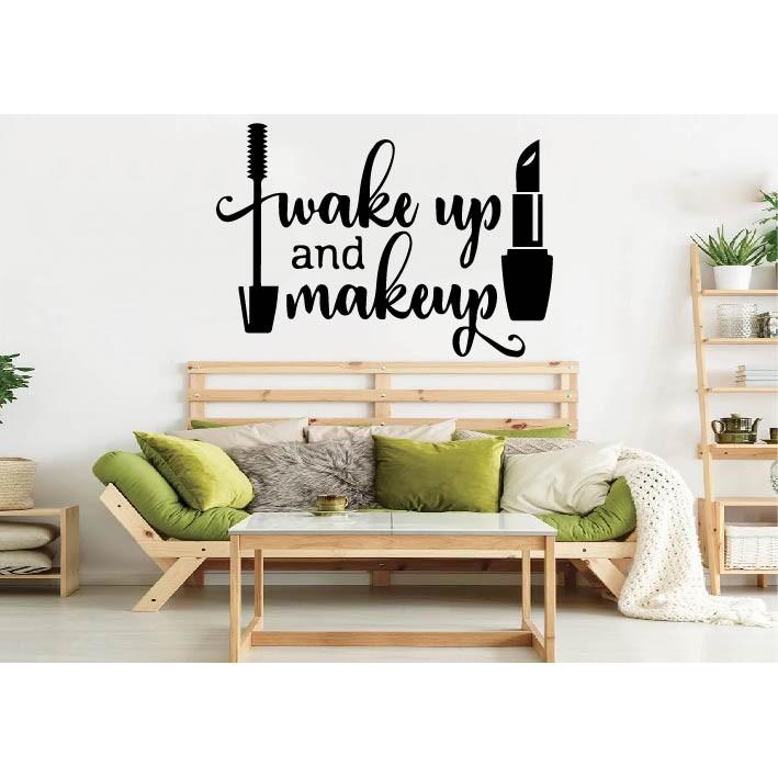 Decal Trang Trí Cửa Tiệm Nail - Spa - HairSalon - Nối Mi P2