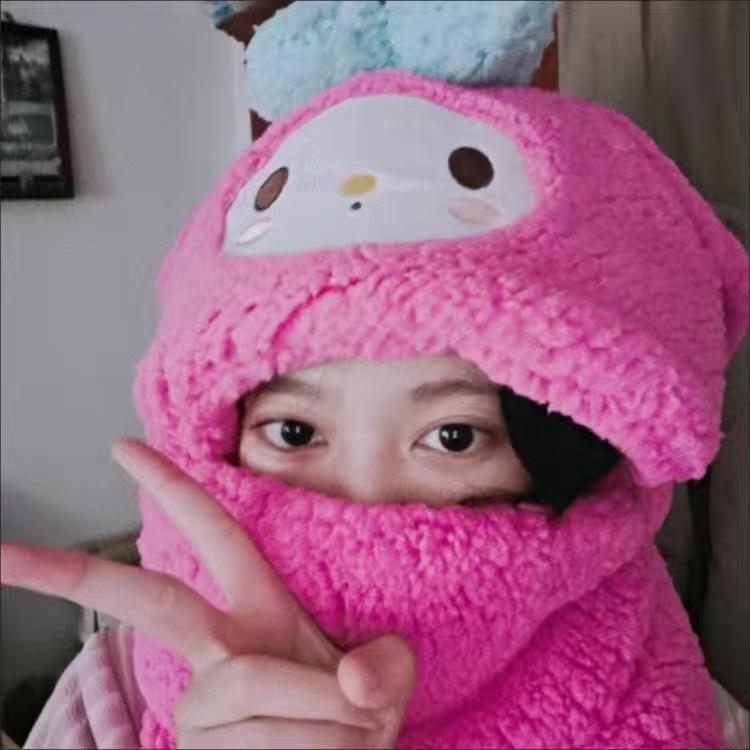 Bộ mũ nón kèm khăn choàng cổ & găng tay nhân vật hoạt hình Sanrio character bằng lông nhung dễ thương đáng yêu