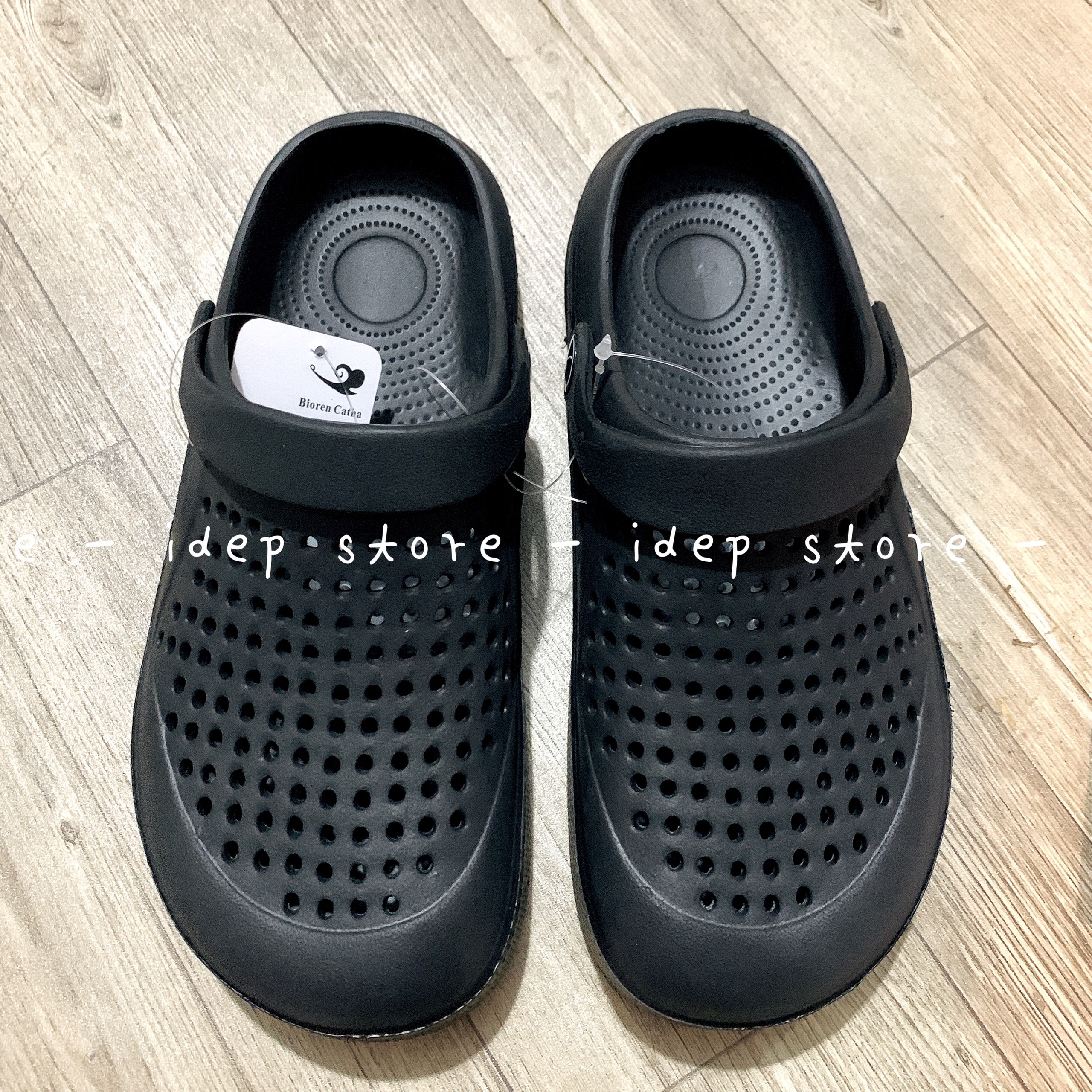 Dép sục unisex siêu nhẹ SL017 - Dép sục lỗ bít mũi nam nữ đi mưa siêu bền