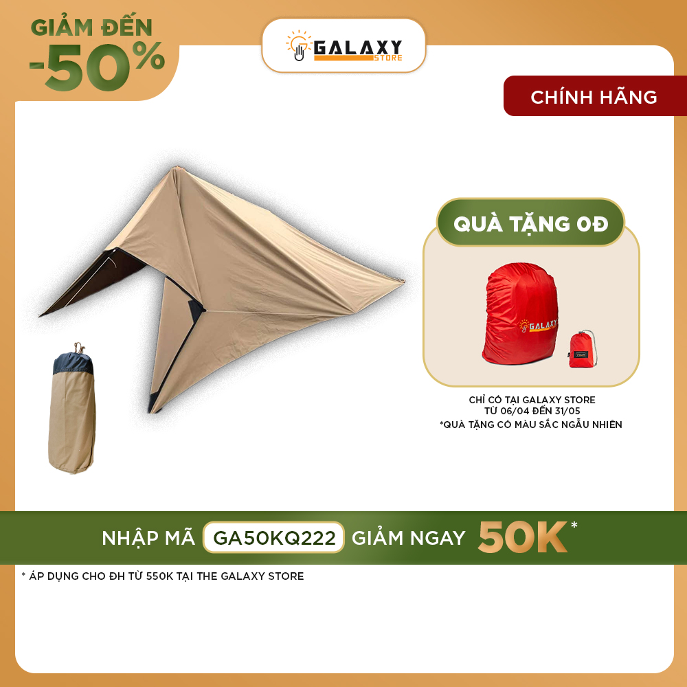 Hình ảnh Tarp Tấm Tăng Bạt Che Chống Nước Tia UV Lều Chữ A Cao Cấp Galaxy Store GTC03 - Hàng Chính Hãng