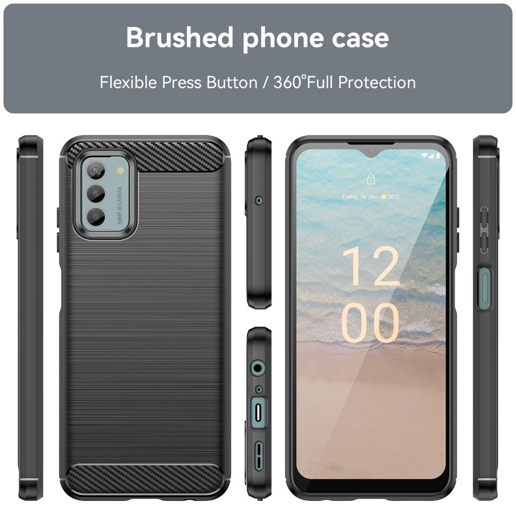 Ốp lưng cho Nokia G22 silicone mềm Carbone phay xước chống sốc chống vân tay