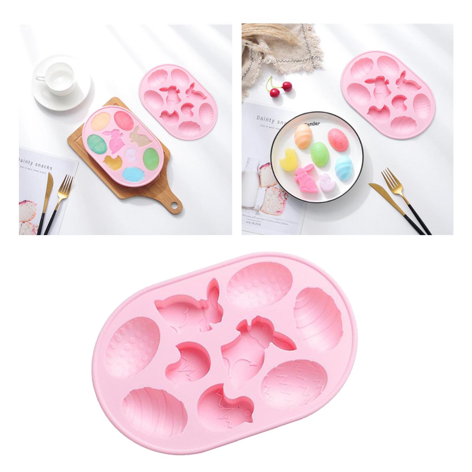 Silicone Chocolate Mold Candy Cookie Cake Baking Mould DIY Jelly Mold Pink
