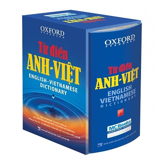 Từ Điển Oxford Anh Việt 350.000 Từ (Hộp Cứng Xanh)( tặng kèm  360 Động Từ Bất Quy Tắc Và 12 Thì Tiếng Anh Cơ Bản )