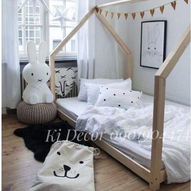 - GIƯỜNG CHO BÉ KI DECOR HÌNH NGÔI NHÀ XINH XẮN