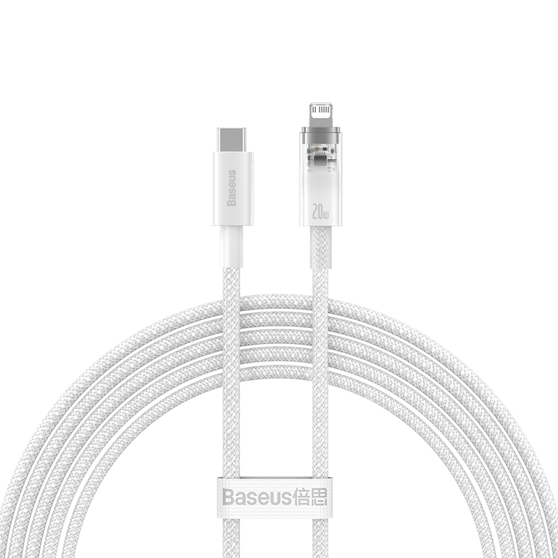 Cáp Sạc Nhanh C to iP Baseus Explorer Series Fast Charging Cable with Smart Temperature Control Type-C to iP 20W (Hàng chính hãng)