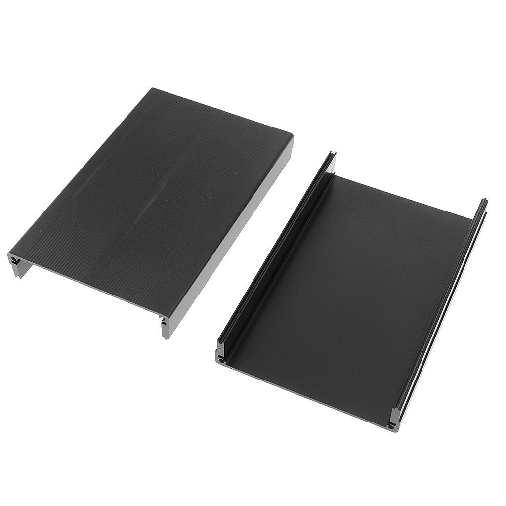 2x Aluminum Alloy Instrument Shell Electric Enclosure Box DIY 97X40X150mm
