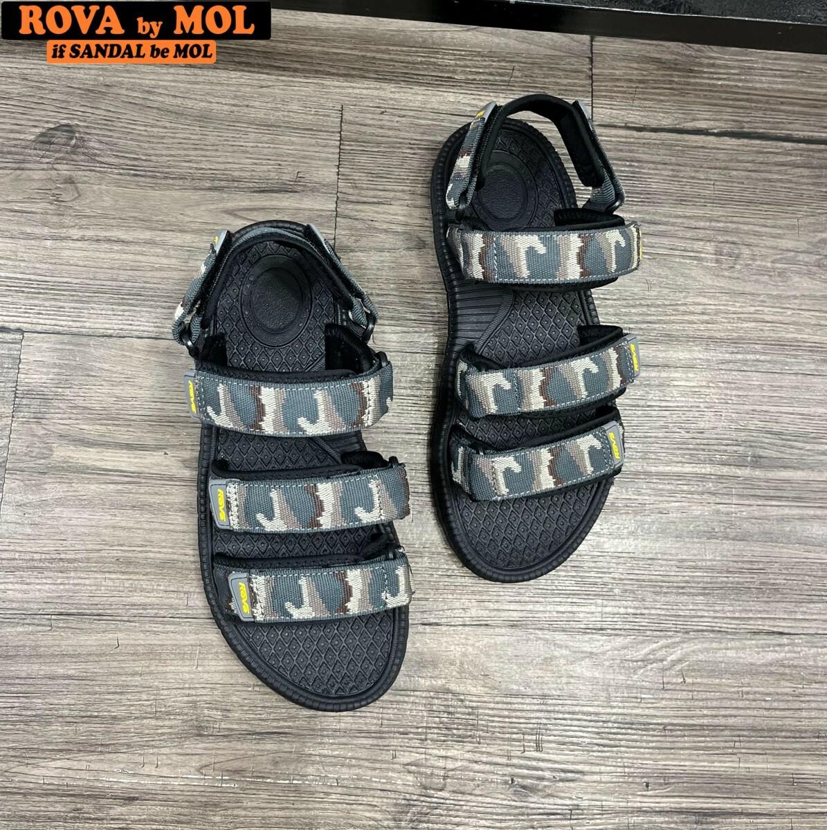 Sandal nam 3 quai dán xé hiệu Rova RV39-1Br