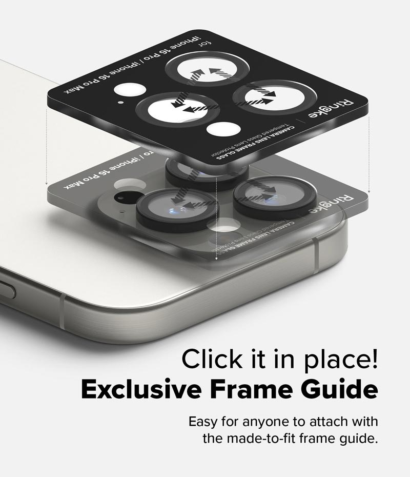[Combo 2] Dán camera cho iPhone 16 Pro Max / iPhone 16 Pro / 16 Plus / 16 RINGKE Camera Lens Frame Glass - Hàng Chính Hãng