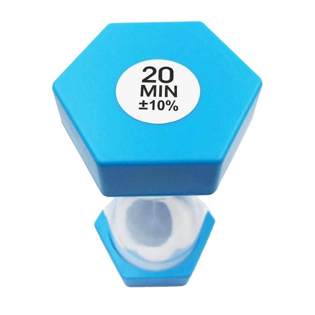 Plastic Sand Timer Hourglass Kitchen Tea Coffee Clock 20 Minutes Sky Blue