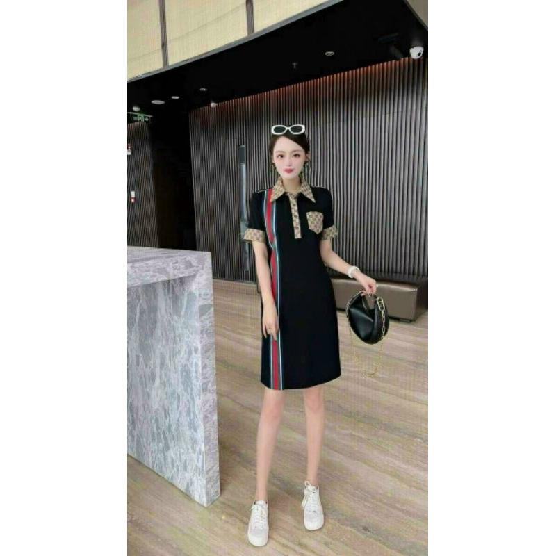 ĐẦM SUÔNG CỔ BẺ PHỐI SỌC