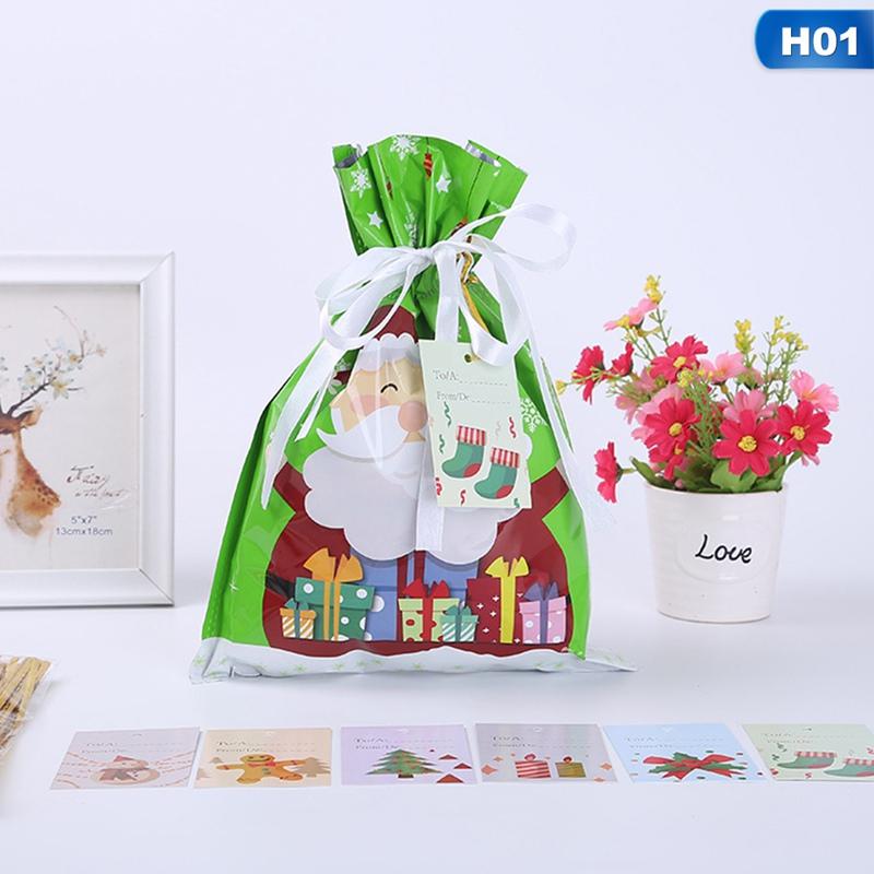 Túi Dây Rút Đựng Quà Giáng Sinh