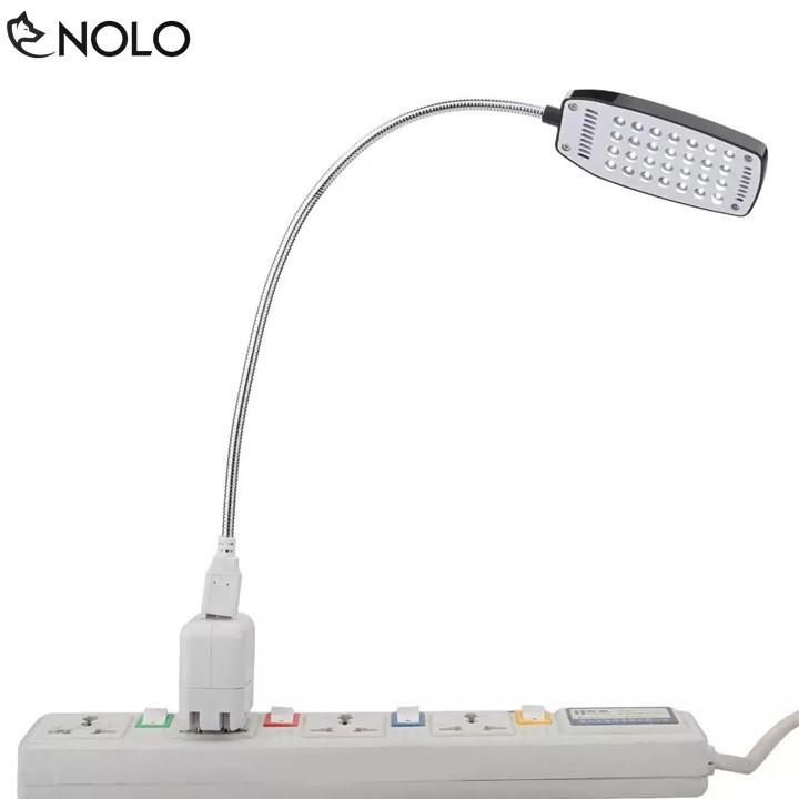Đèn Led 28 Bóng Siêu Sáng Để Bàn Nguồn USB Thân Hợp Kim Uốn Dẻo .