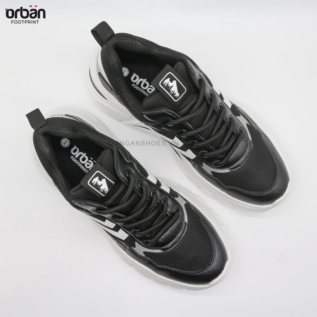 Giày thể thao nam cao cấp Urban TM2016 đế cao Black