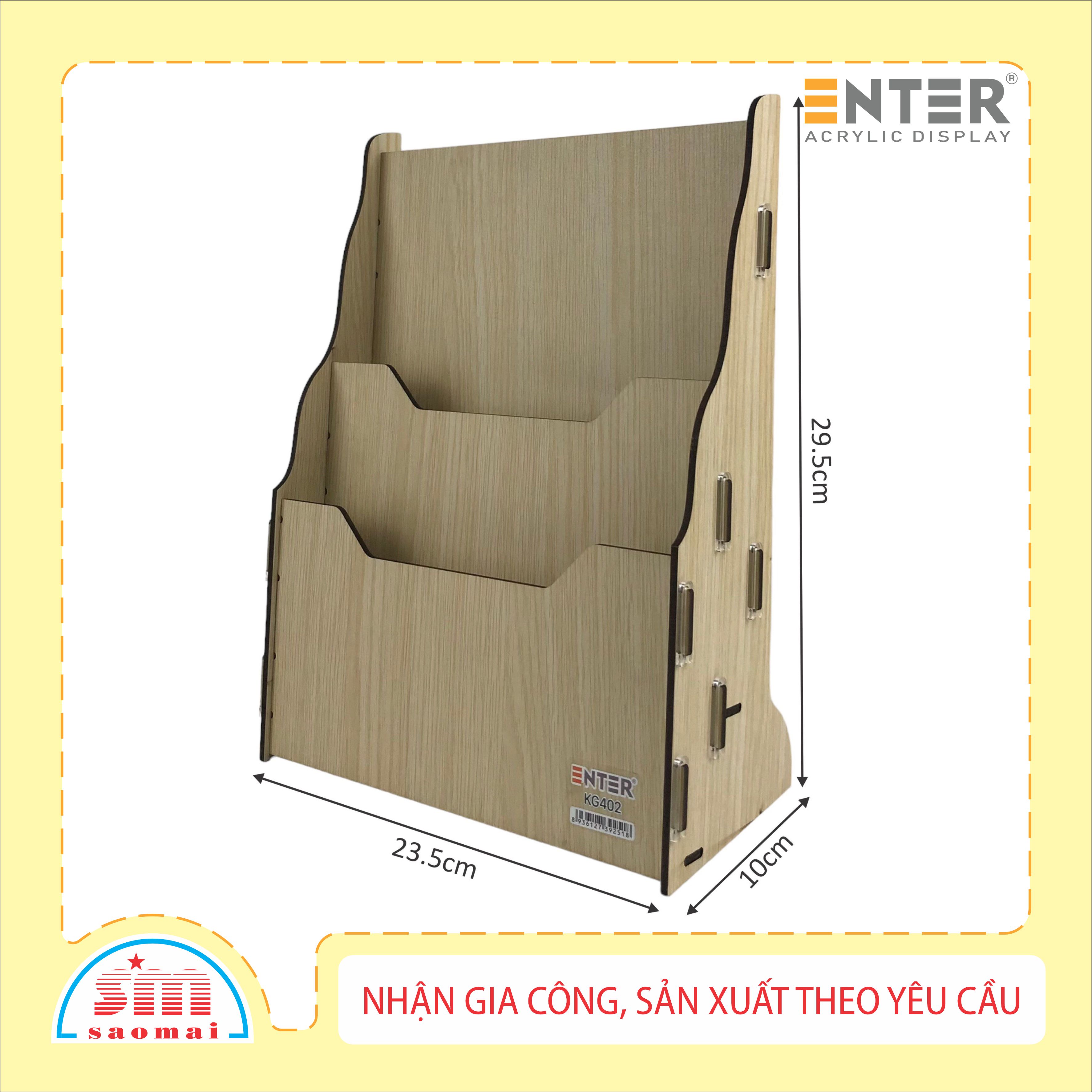 Kệ gỗ 2 ngăn Enter KG402 A4 lắp ráp