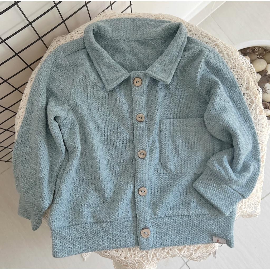 Áo khoác cardigan cho bé trai bé gái cổ đức Botarisa đồ dài tay thiết kế mở cúc chất len xốp hàn quốc cao cấp