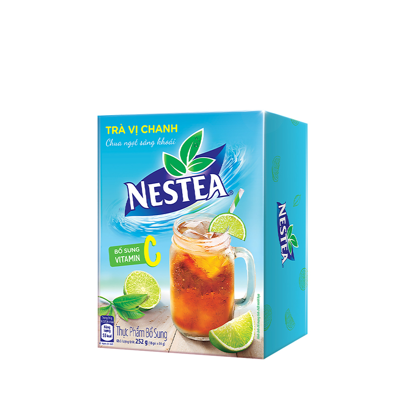 [Tặng bình Lock&amp;Lock] Combo 2 hộp trà vị chanh Nestea (18 gói x 14g)