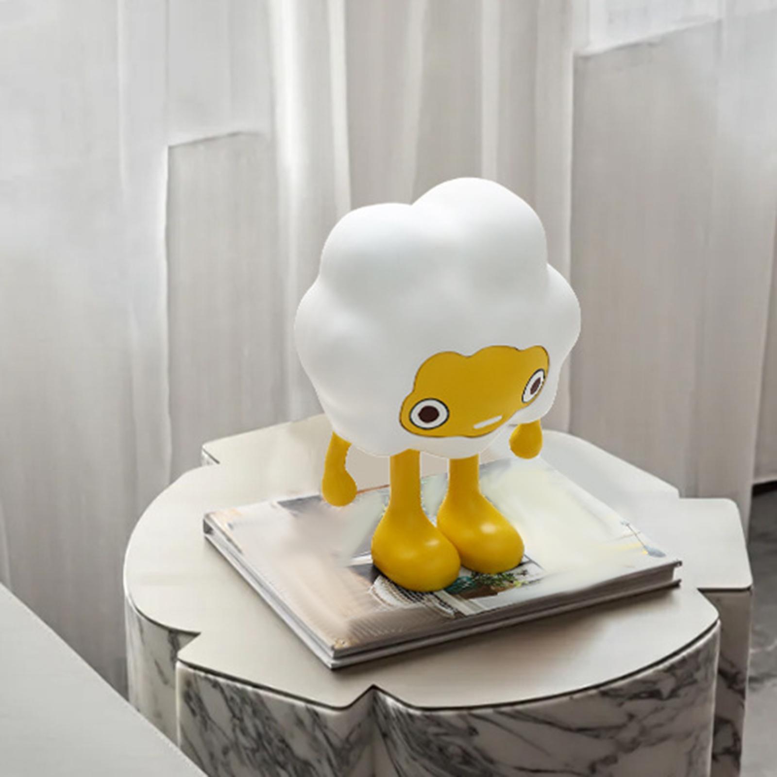 Adorable Cartoon Personifies Statue Ornament for Restaurant Entrance