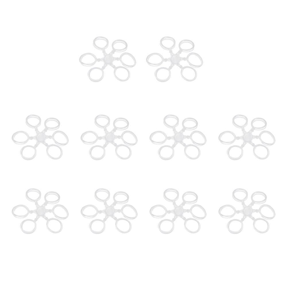 10pcs Clear Carp Coarse Fishing Pellet Boilies Bait Bands Terminal Tackle L