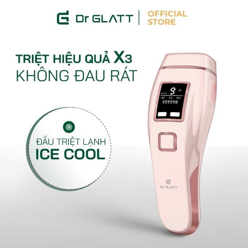 Máy triệt lông &amp; trẻ hóa da Dr Glatt IPL PRO - Hàng Chính Hãng