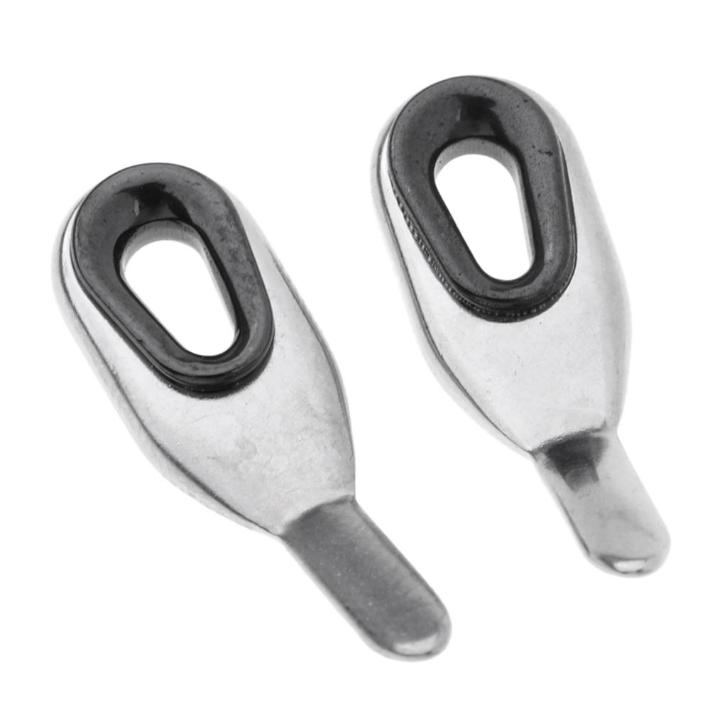 2 Pieces Fishing Rod Guides Tip Tops Repair Set Rod Buiding Rod Guide