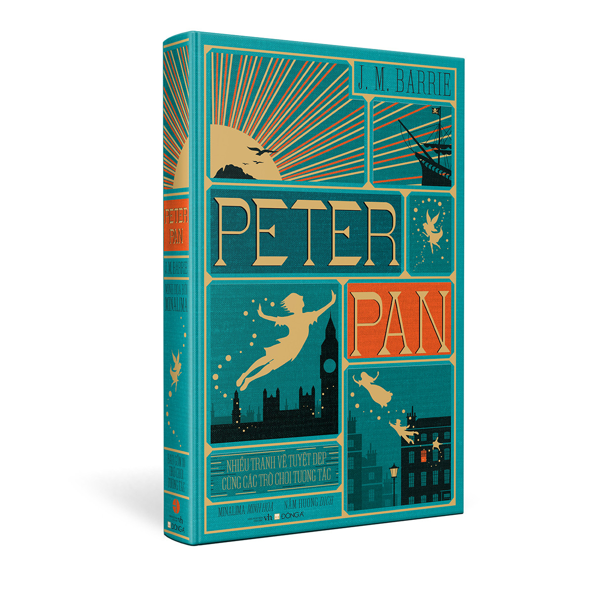 (Bìa Cứng) Peter Pan - Những Tranh Vẽ Tuyệt Đẹp Cùng Các Trò Chơi Tương Tác - J. M. Barrie - Nấm Hương dịch