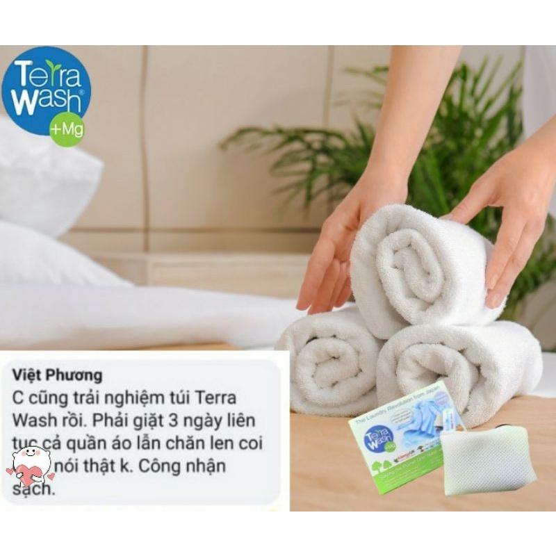 Terra Wash +Mg Túi Giặt Thay Thế Xà Phòng Nhật Bản Sử Dụng 365 Lần Giặt Mỗi Lần Giặt 8Kg Quần Áo.