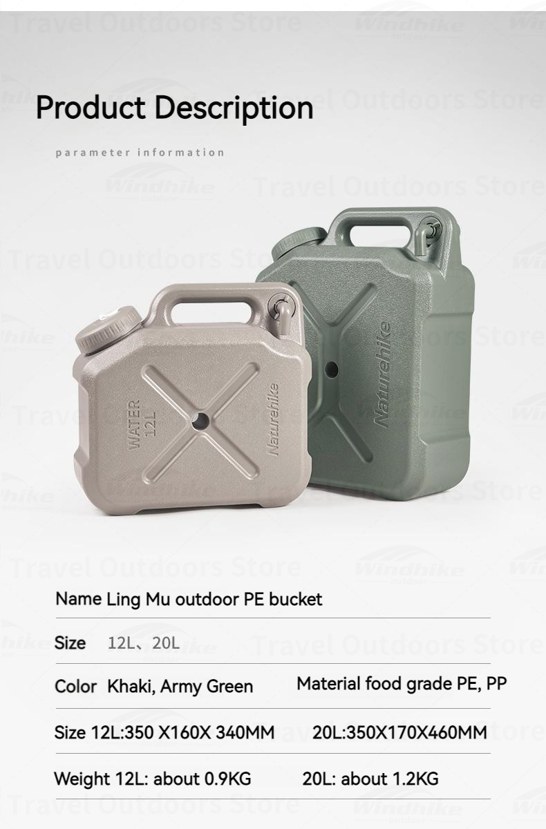 Đồ cắm trại Can đựng nước NatureHike campoutvn dã ngoại du lịch CNH22CJ018 A505