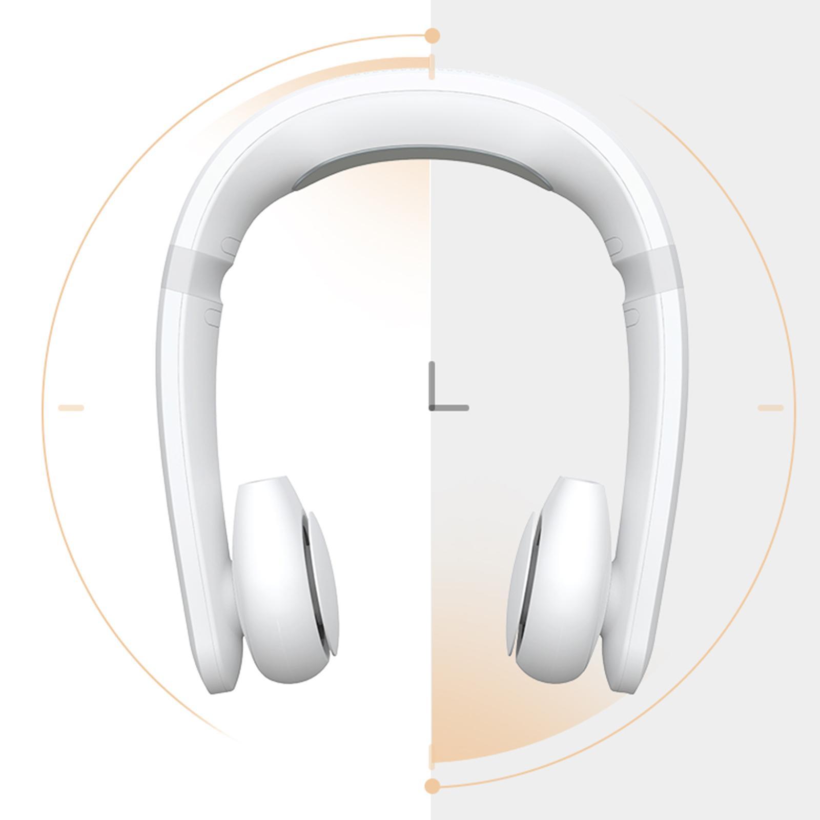 Portable USB Rechargeable Neckband Cooling Fan Neck Hanging Fan With Headset