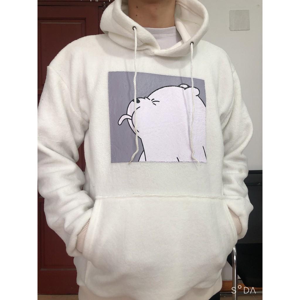 Áo hoodie lông cừu unisex phong cách ulzzang cực hot