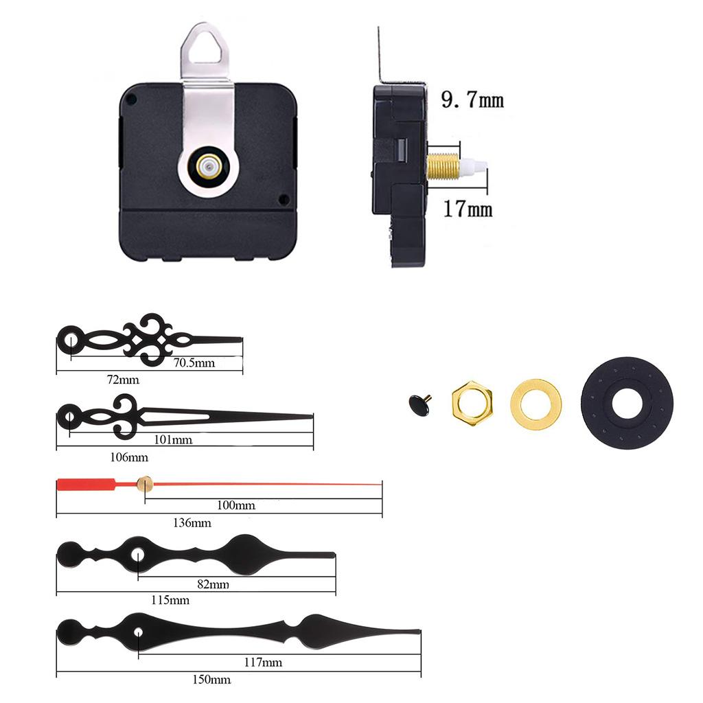 1 Set DIY Movement With Pointer For Quartz Wall Clock Repair Replacement