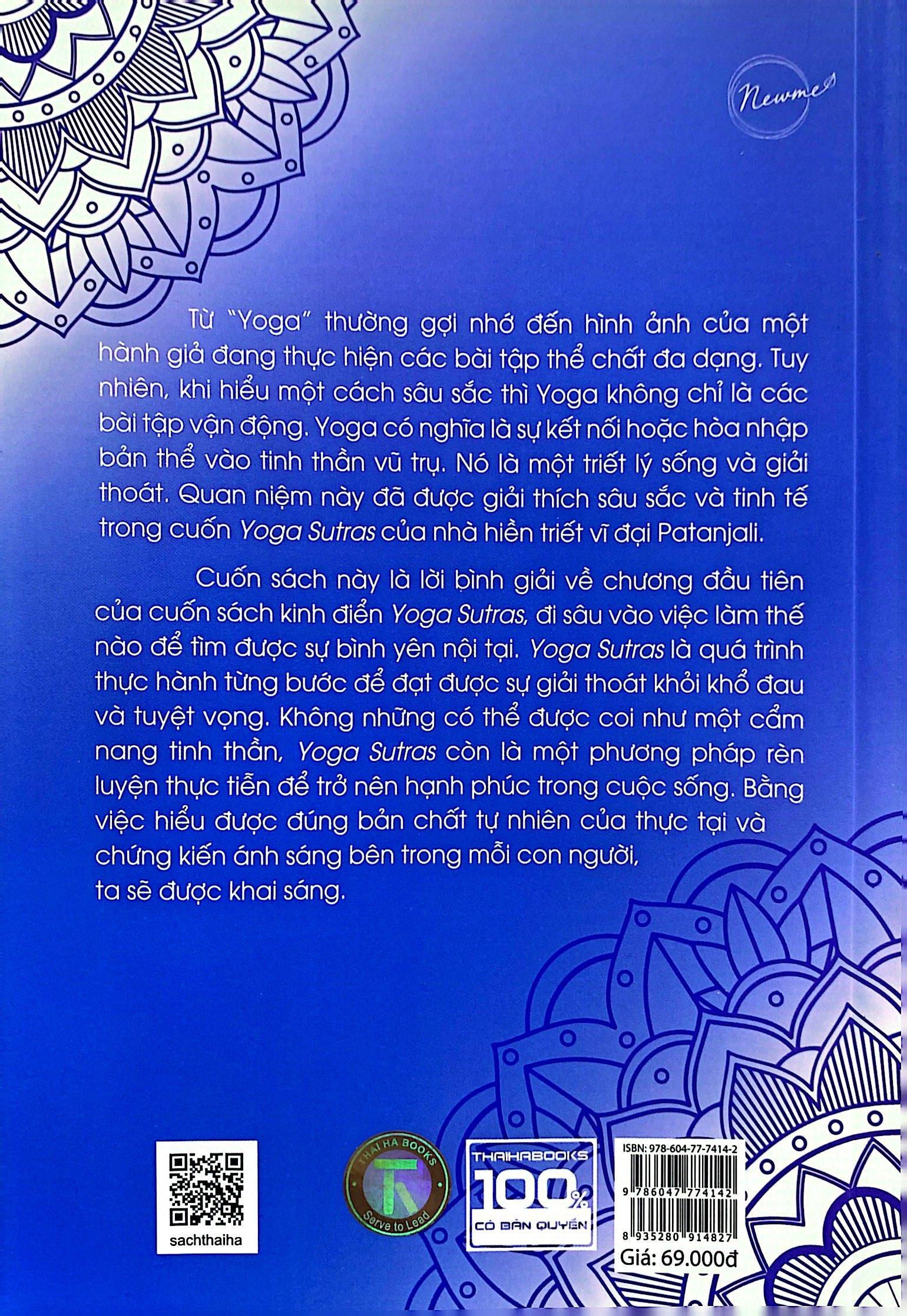 Lối Vào Kinh Yoga Sutras Của Patanjali - Một Bình Giải Về Chương “Samadhi Pada”