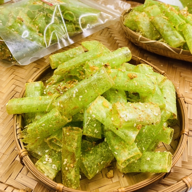 Bánh Tráng Cuộn Phô Mai Lá Dứa - Cay Nhẹ, Thơm Dẻo, Đậm Đà Vị Lá Dứa