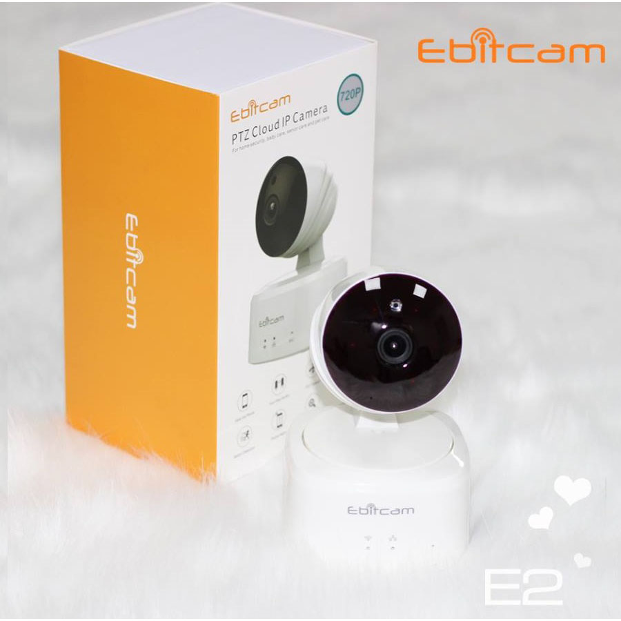 Camera IP Wifi Ebitcam E2 2MP tặng kèm thẻ nhớ 16GB - Hàng chính hãng