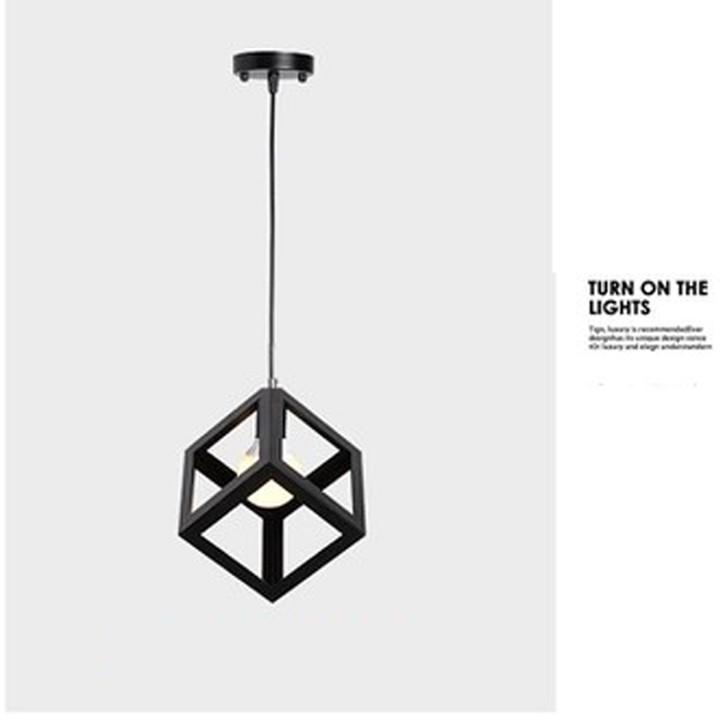 Đèn thả khối lập phương kèm bóng LED chuyên dụng