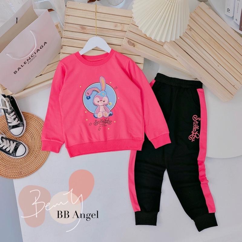 Bộ nỉ da cá bé gái bb angel sz cồ 26-50kg
