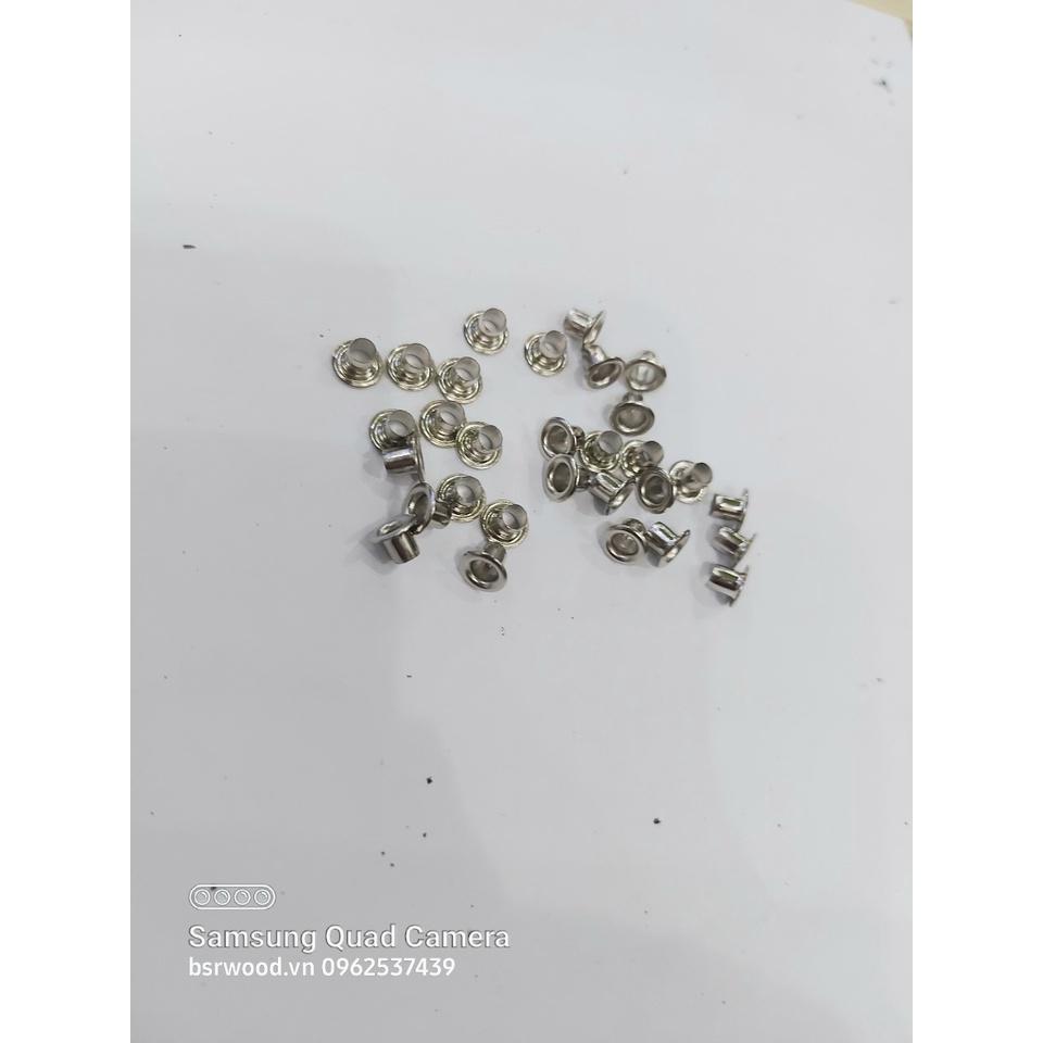 Khoen ore 2.7mm Khoen mắt cáo 2ly7 Bằng thau không gỉ Màu bạc Màu vàng Khuy bấm vải, bấm giấy Túi 100 cái