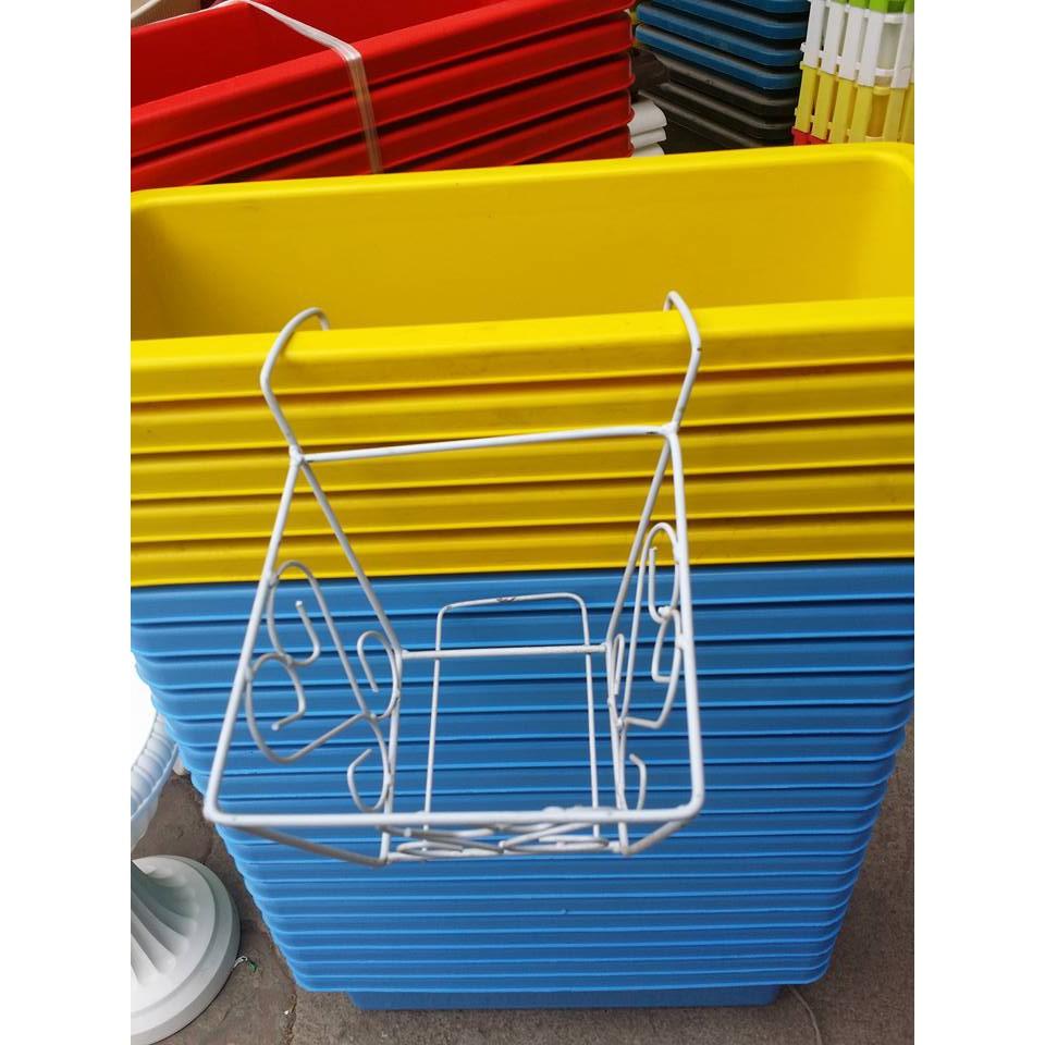 Combo 5 móc sắt vuông treo ban công cỡ 20cm