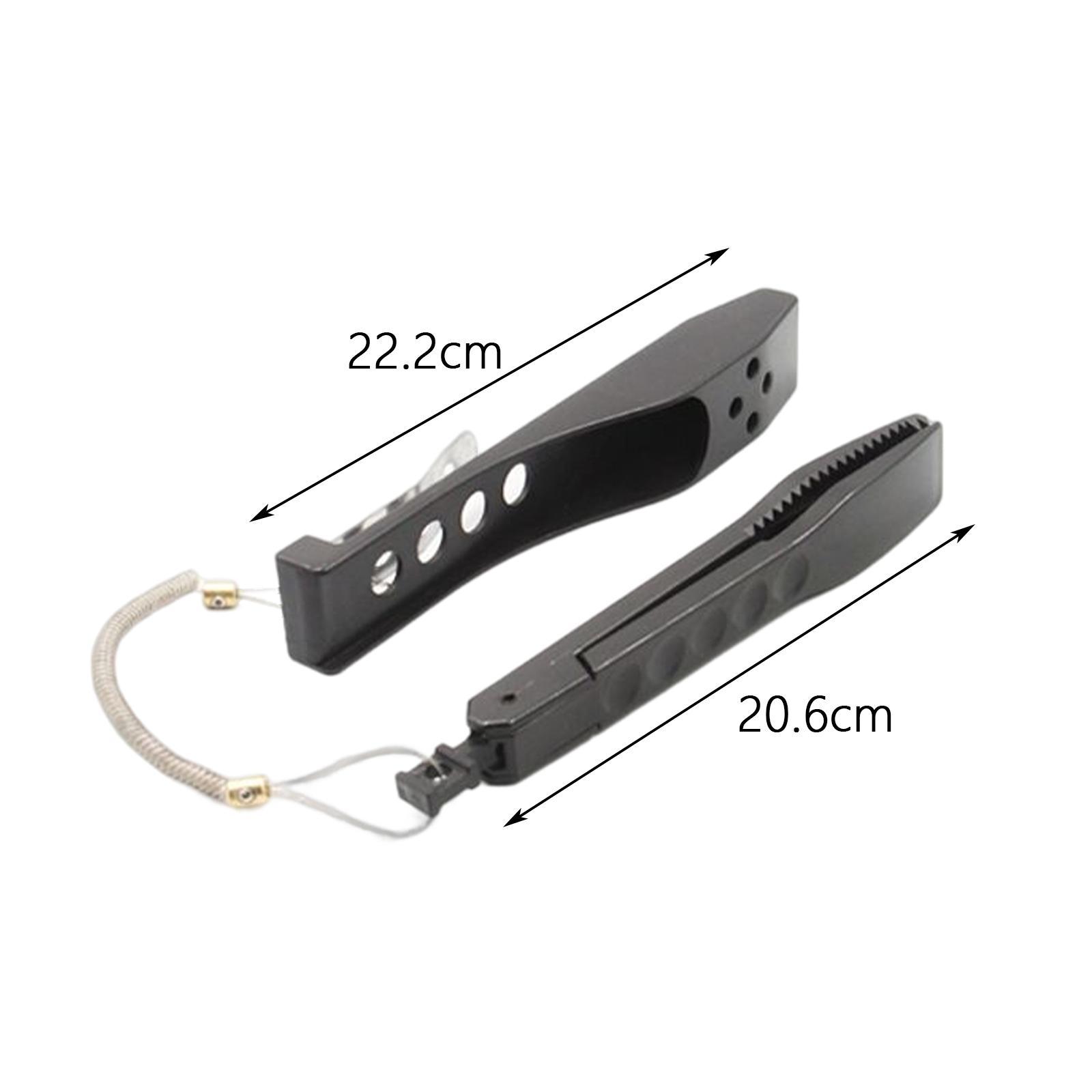 Portable Fish Lip Gripper with Rope Controller Fish Holder Fish Catcher Fishing Gear