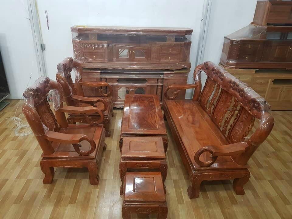 Bộ bàn ghế minh quốc đào gỗ xoan