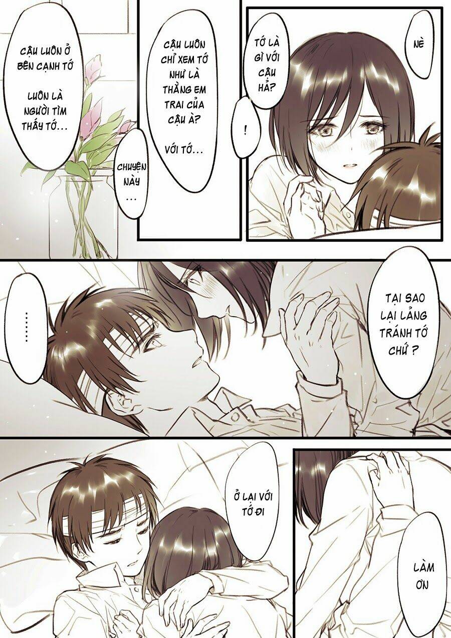 tấn công người khổng lồ - doujinshi eren x mikasa chapter 38 4
